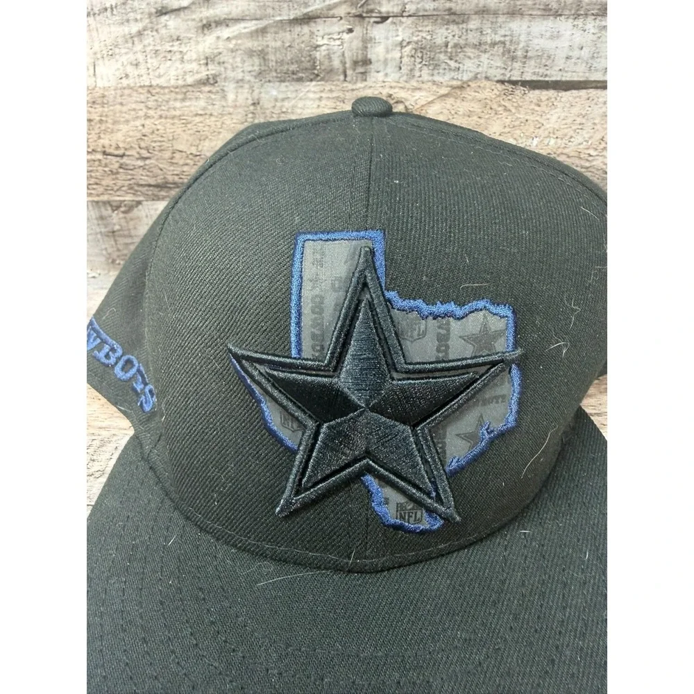 NFL New Era Dallas Cowboys Dallas‎ State Hat Size 7 3/4 Fitted Black
